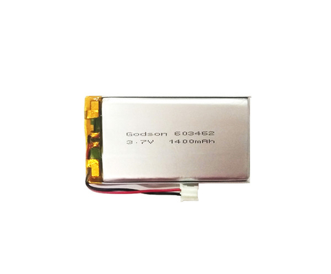 प्रकाश स्थिरता 603462 लिथियम पॉलिमर बैटरी 1400mAh 3.7V बिक्री के लिए
