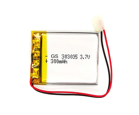 पॉलिमर लिथियम आयन बैटरी इमरजेंसी लाइट बैटरी 300mAh 3.7V 60 सेंटीग्रेड