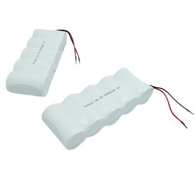 नी सीडी रिचार्जेबल बैटरी पैक D4000mAh 6.0V साइकिल लाइफ बैटरी