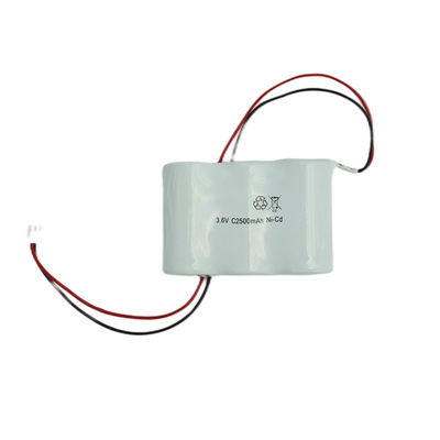 अगल-बगल इमरजेंसी एग्जिट लाइट बैटरी पैक 3.6 V C2500mAh NiCd 64g