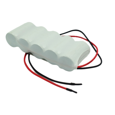 C2500mAh NiCd 6.0V रिचार्जेबल सेल बैटरी पैक अपेक्षित जीवन 5 वर्ष