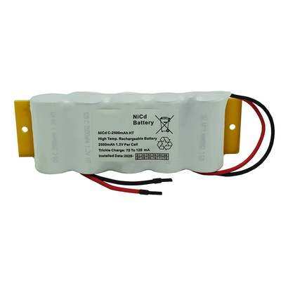 OEM 3.6V आपातकालीन निकास साइन बैटरी रिप्लेसमेंट NiCd पीवीसी जैकेट