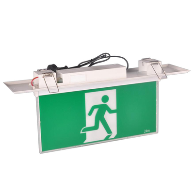 1.5Ah Recessed ब्लेड इमरजेंसी लाइट ट्रेड एक्जिट लाइट व्हाइट 4W EGS4R