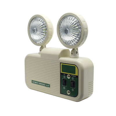 प्लास्टिक राइट नॉन इलुमिनेटेड LED इमरजेंसी ट्विन स्पॉट लाइट 3W 6500K