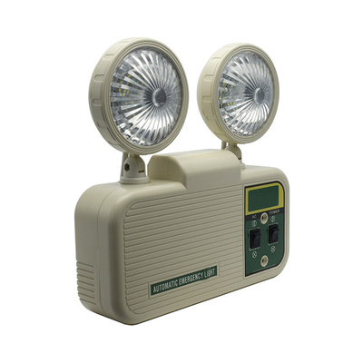 प्लास्टिक राइट नॉन इलुमिनेटेड LED इमरजेंसी ट्विन स्पॉट लाइट 3W 6500K