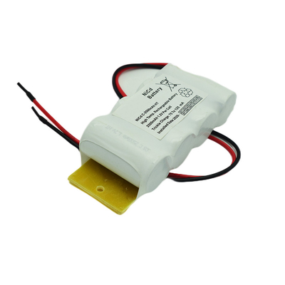 आपातकालीन प्रकाश व्यवस्था के लिए 4.8V C2500mAh NiCd रिचार्जेबल बैटरी पैक