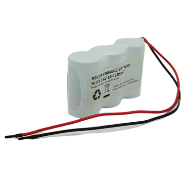 NiCD इमरजेंसी एग्जिट लाइट बैटरी D4000mAh 3.6 V सुरक्षित साइड बाय साइड