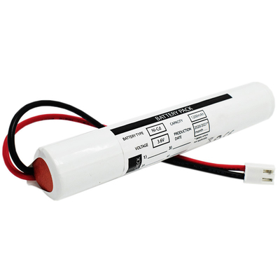 3.6V इमरजेंसी एग्जिट लाइट बैटरी HS कोड 8507300090 NiCD SC1200mAh