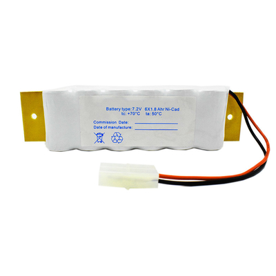 SC1800mAh 7.2 V एग्जिट साइन इमरजेंसी लाइट Ni Cd बैटरी बैकप्लेट के साथ