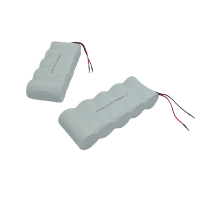 NiCD आपातकालीन निकास प्रकाश बैटरी D4000mAh 6.0 V सुरक्षित साइड बाय साइड