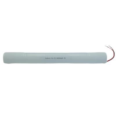 NiCd D4000mAh 6.0V निकास संकेत बैटरी बैकअप आपातकालीन प्रकाश व्यवस्था के लिए