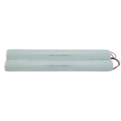 NiCd D4000mAh 6.0V निकास संकेत बैटरी बैकअप आपातकालीन प्रकाश व्यवस्था के लिए