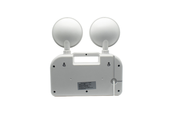 3 घंटे की अवधि 6W ट्विन हेड आपातकालीन प्रकाश AC 85-265V ABS