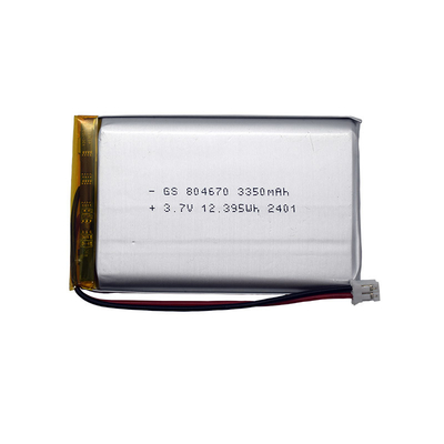 सुरक्षा लिथियम आयन पॉलिमर बैटरी 804670 3350mAh 3.7V पीसीएम के साथ कनेक्ट