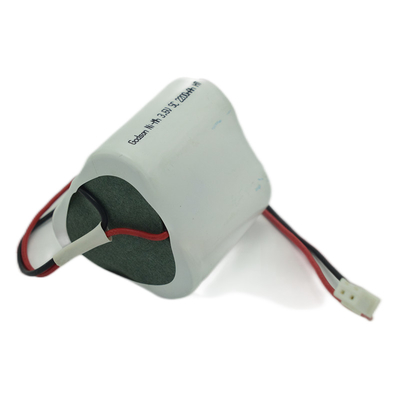SC2200mAh 3.6 वोल्ट OEM आपातकालीन प्रकाश प्रतिस्थापन NiMH बैटरी पैक के साथ अच्छा चक्र जीवन