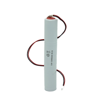 आपातकालीन प्रकाश व्यवस्था IEC 61951 3.6V C2500mAh के साथ सील निकेल-कैडमियम सेल