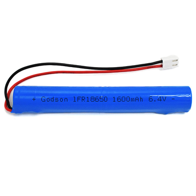 IFR 1600mAh 6.4 वोल्ट 18650 LiFePO4 स्टिक टाइप बैटरी आसान स्थापना