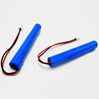 IFR 1600mAh 6.4 वोल्ट 18650 LiFePO4 स्टिक टाइप बैटरी आसान स्थापना
