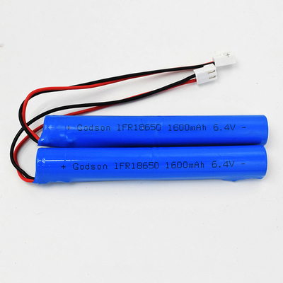 IFR 1600mAh 6.4 वोल्ट 18650 LiFePO4 स्टिक टाइप बैटरी आसान स्थापना
