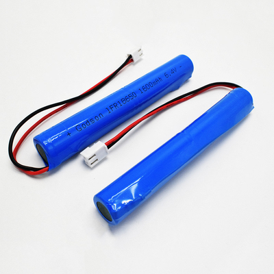 IFR 1600mAh 6.4 वोल्ट 18650 LiFePO4 स्टिक टाइप बैटरी आसान स्थापना