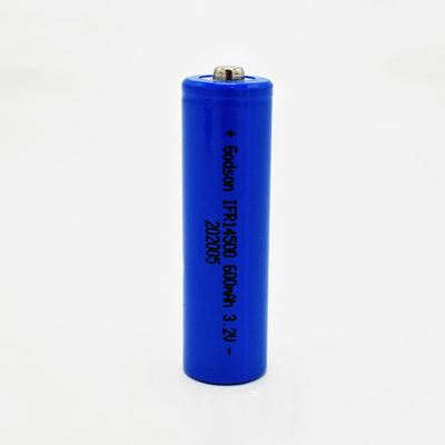 आपातकालीन रोशनी और निकास संकेतों के लिए 14500 600mAh 3.2V LiFePO4 बैटरी