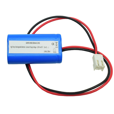 IFR 1200mAh 3.2 वोल्ट AA 14500 LiFePO4 साइड बाय साइड टाइप बैटरी उच्च तापमान प्रीपरफॉर्मेंस