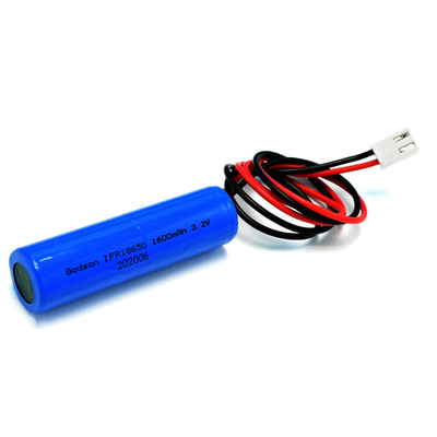 आपातकालीन प्रकाश 1600mAh 3.2 वोल्ट 18650 LiFePO4 स्टिक प्रकार की बैटरी