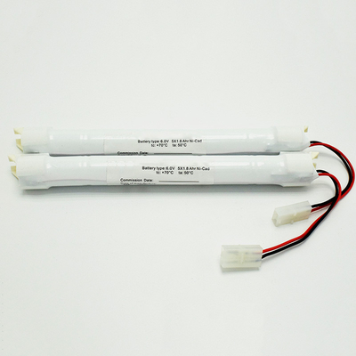 अच्छी सुरक्षा के साथ निकैड आपातकालीन प्रकाश बैटरी SC1800mAh 6.0V