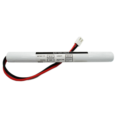 Ni Cd AA600mah 3.6 वोल्ट आउटपुट लाइट बैटरी स्टिक टाइप अच्छी सुरक्षा के साथ