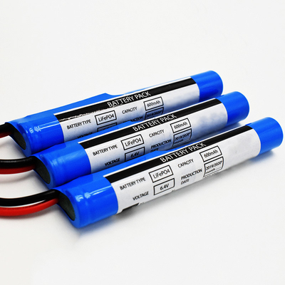 आपातकालीन प्रकाश व्यवस्था 600mAh 6.4 वोल्ट LiFePO4 स्टिक प्रकार की बैटरी