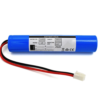 स्टिक प्रकार LiFePO4 बैटरी 3000mAh 6.4 वोल्ट आपातकालीन सौर प्रकाश व्यवस्था उपयोग