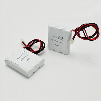 आपातकालीन प्रकाश व्यवस्था साइड बाय साइड टाइप Ni-Cd बैटरी AA900mAh 3.6V