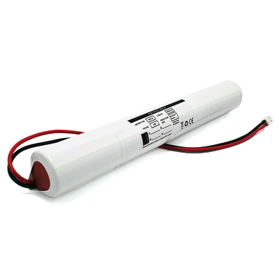 Ni-Cd बैटरी D4000mAh 4.8V 19.2Wh आपातकालीन प्रकाश व्यवस्था बैटरी स्टिक प्रकार