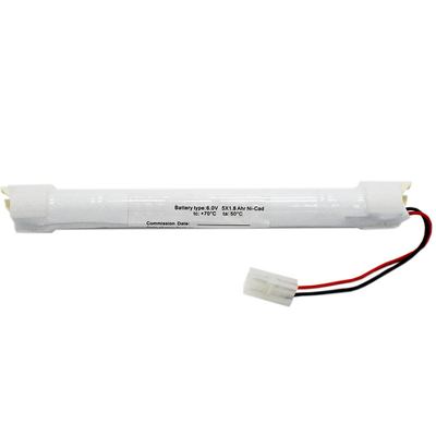 आपातकालीन प्रकाश बैटरी Ni-Cd बैटरी SC1800mAh 6.0V 10.8Wh OEM स्टिक प्रकार साइड वॉल माउंट मॉड्यूल के साथ