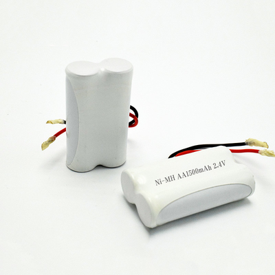 आपातकालीन प्रकाश व्यवस्था बैटरी OEM 2.4V Ni-Mh AA1500mAh लंबी बैटरी जीवन रिचार्जेबल साइड बाय साइड बैटरी पैक