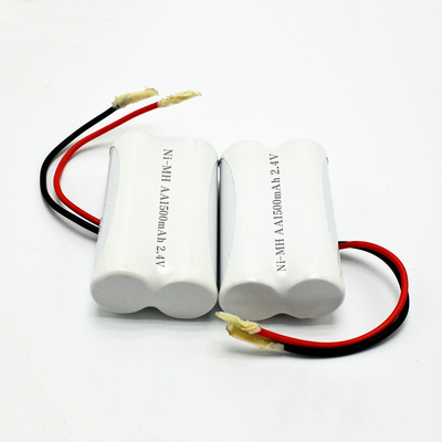 आपातकालीन प्रकाश व्यवस्था बैटरी OEM 2.4V Ni-Mh AA1500mAh लंबी बैटरी जीवन रिचार्जेबल साइड बाय साइड बैटरी पैक