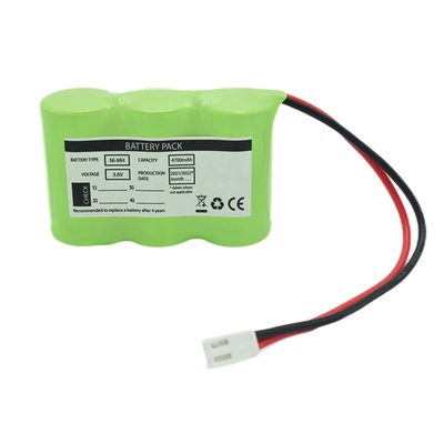 3S1P साइड बाय साइड टाइप 3.6V Ni-Mh C4700mAh उच्च तापमान रिचार्जेबल बैटरी OEM पीवीसी