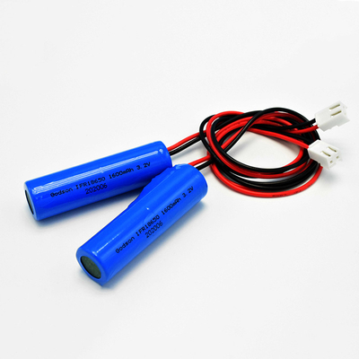 एकल प्रकार IFR 18650*1 सेल पीसीएम 1.6Ah 3.2V LiFePO4 बेलनाकार बैटरी के साथ
