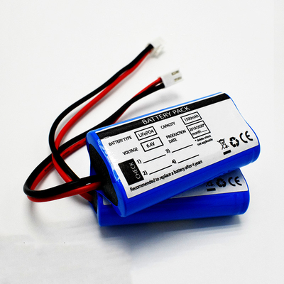 OEM 9.6Wh LiFePO4 18650*2 सेल 1.5Ah 6.4V क्वालिटी बैटरी आईएफआर एक्जिट साइन