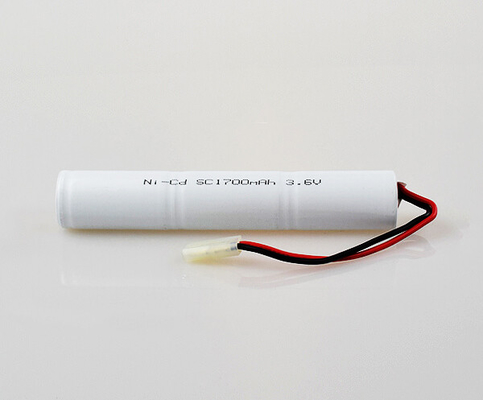 NiCd 0.1C रिचार्जेबल बैटरी पैक 3.6 V SC1700mAh लाइट सेल वजन: