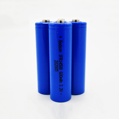 आपातकालीन प्रकाश IFR 14500 LiFePO4 बैटरी 3.2 V 600mAh स्टिक