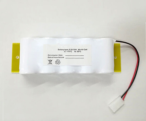 बैकप्लेन के साथ साइड बाय साइड 6.0 वी बैटरी पैक D4000mAh नी सीडी