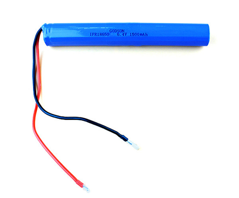18650 लिथियम आयरन फॉस्फेट बैटरी रिचार्जेबल 6.4V 1500MAh