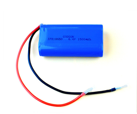 18650 लिथियम आयरन फॉस्फेट बैटरी रिचार्जेबल 6.4V 1500MAh