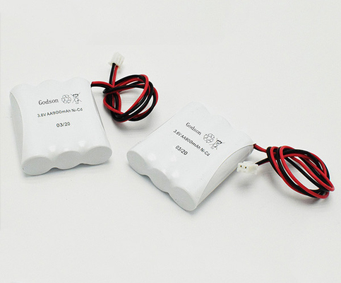 Aa900mah आपातकालीन निकास लाइट बैटरी JST XHP 2P NiCd बैटरी