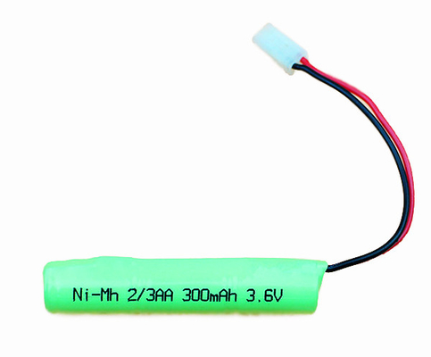 रिचार्जेबल Ni Mh 3.6 V 300mah बैटरी पैक 2 3AA 300mAh स्टिक टाइप: