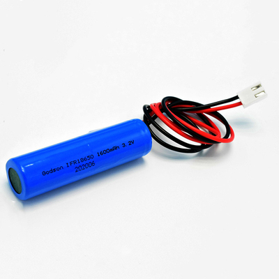 बेलनाकार आग निकास लाइट बैटरी LiFePO4 IFR18650 1600mAh 3.2V