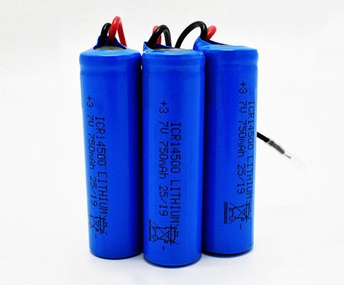 750mAh इमरजेंसी लाइट लिथियम बैटरी गंधहीन 3.7 वोल्टेज ICR14500