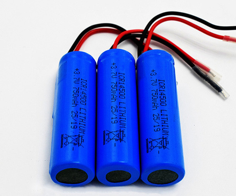 750mAh इमरजेंसी लाइट लिथियम बैटरी गंधहीन 3.7 वोल्टेज ICR14500