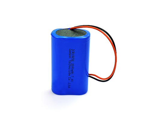 पर्यावरण के अनुकूल 7.4 V 2000mah रिचार्जेबल बैटरी लिथियम आयरन पैक